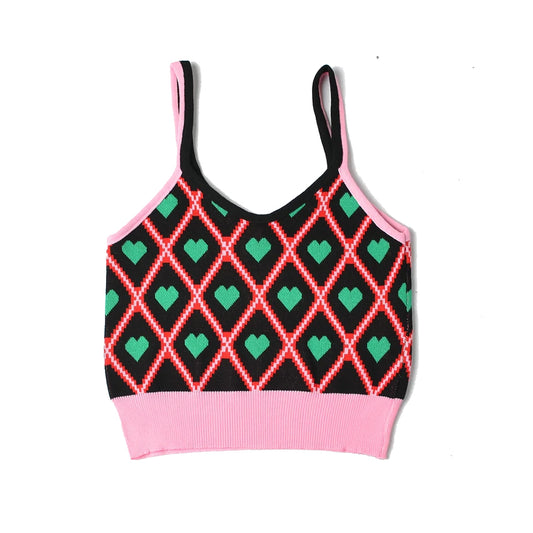 Techno Hearts Crop Top