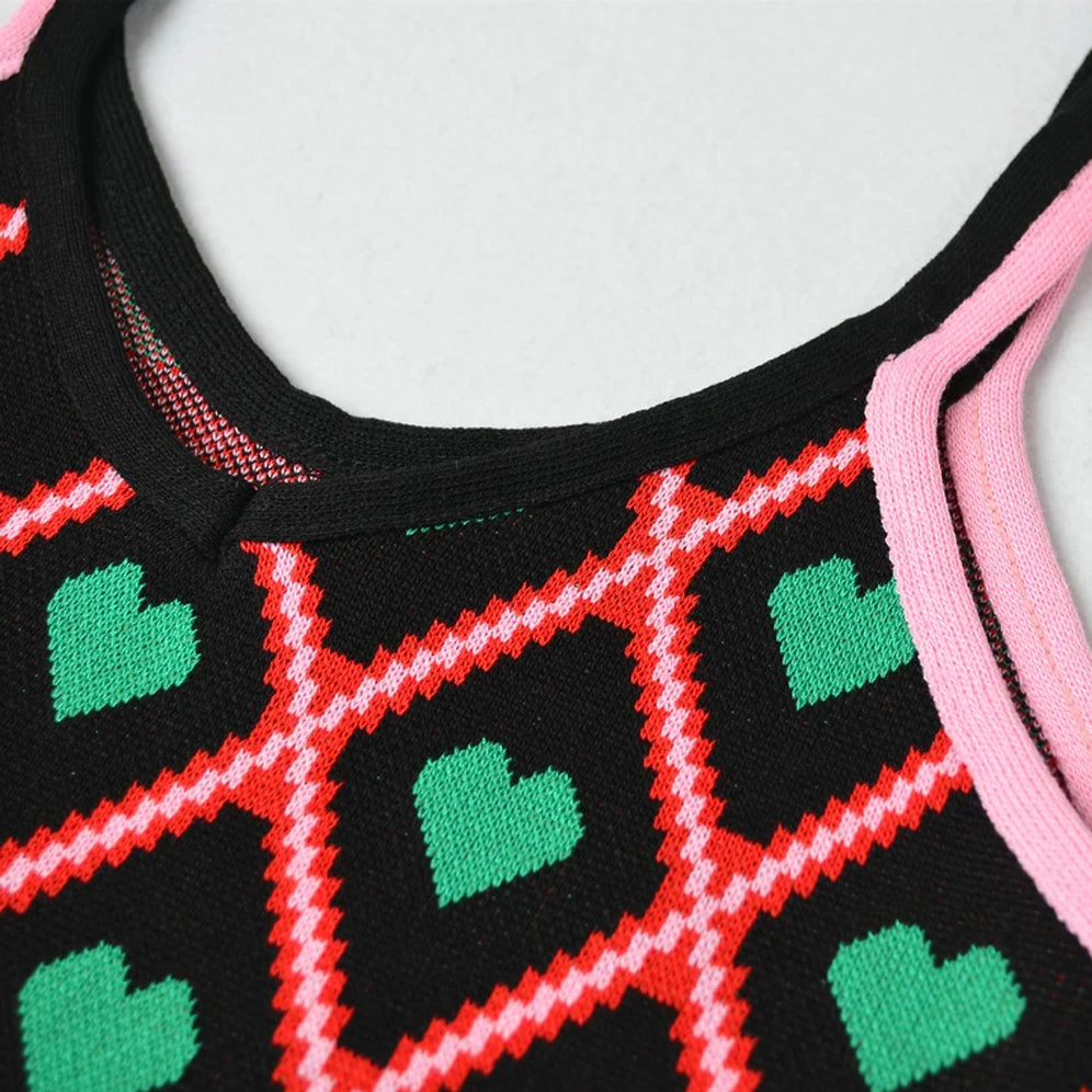 Techno Hearts Crop Top