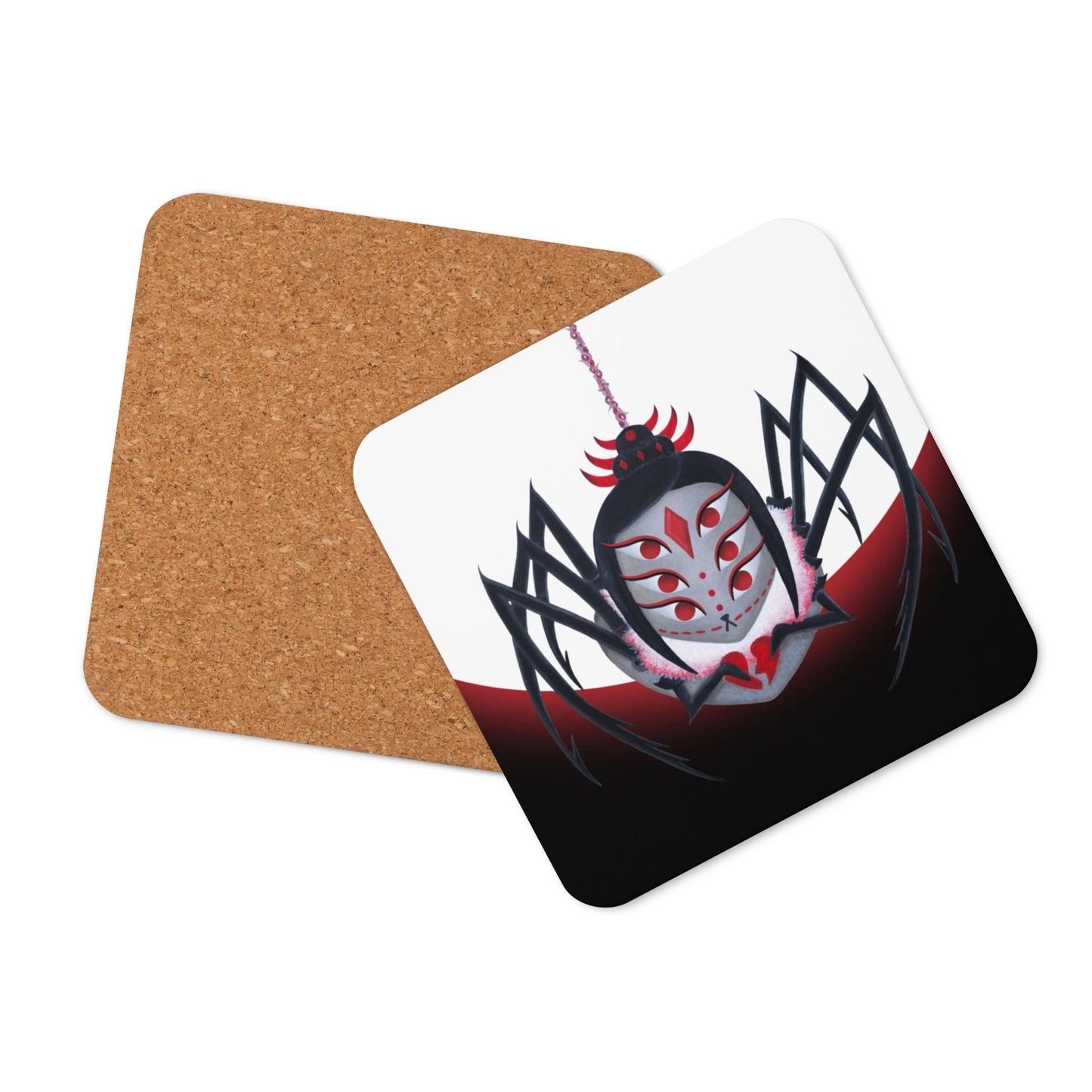 Black Widow Cork-back Coaster