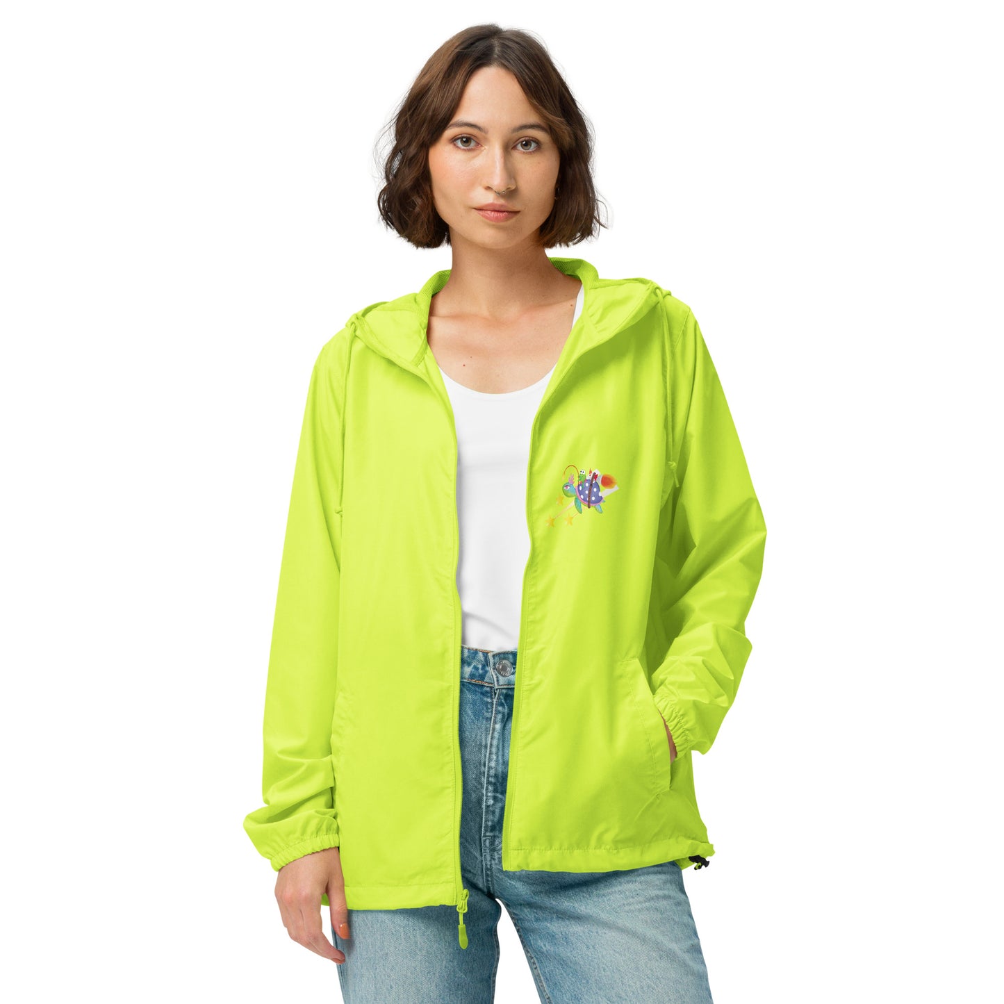 Cosmic Turtle Unisex Lightweight Windbreaker