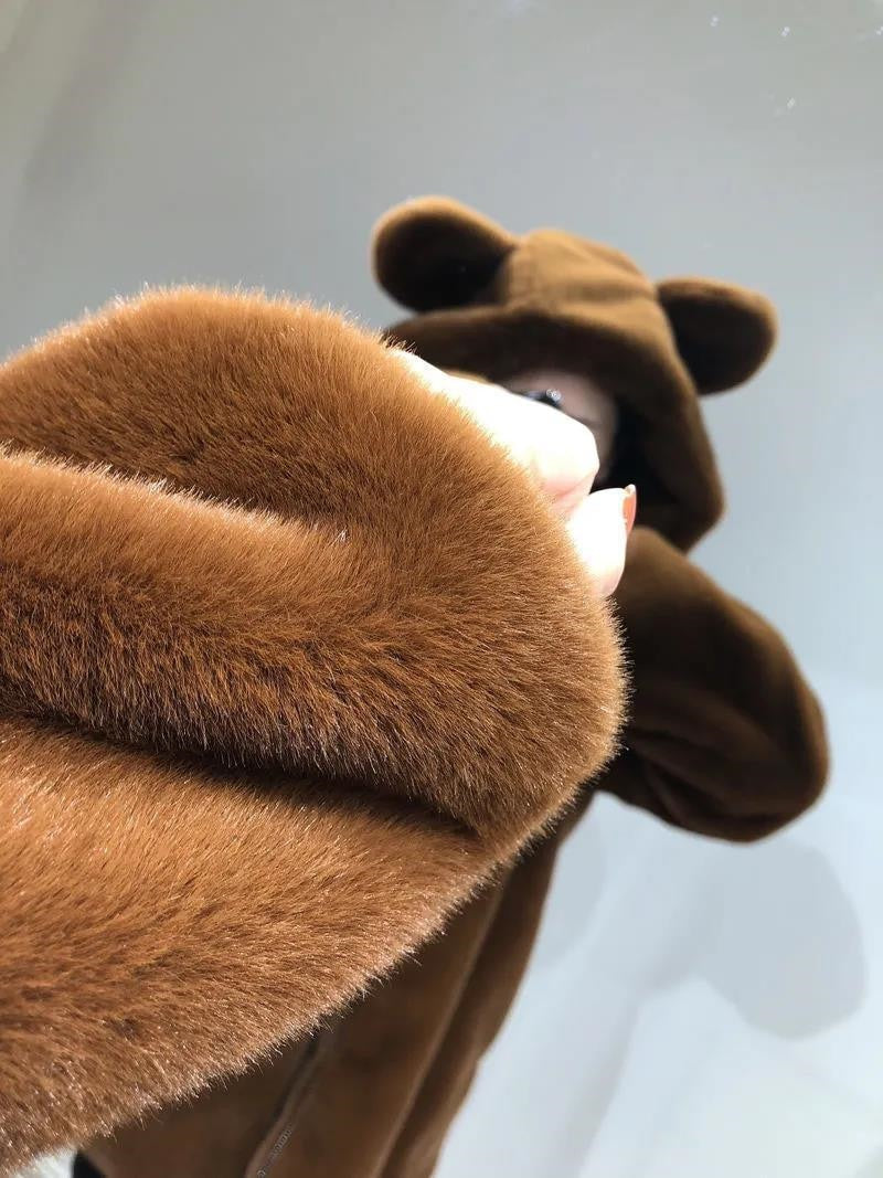 Fuzzy Bear Hoody