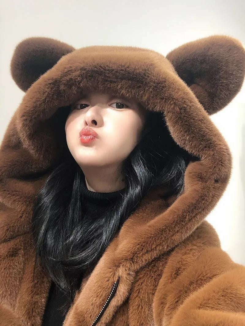 Fuzzy Bear Hoody