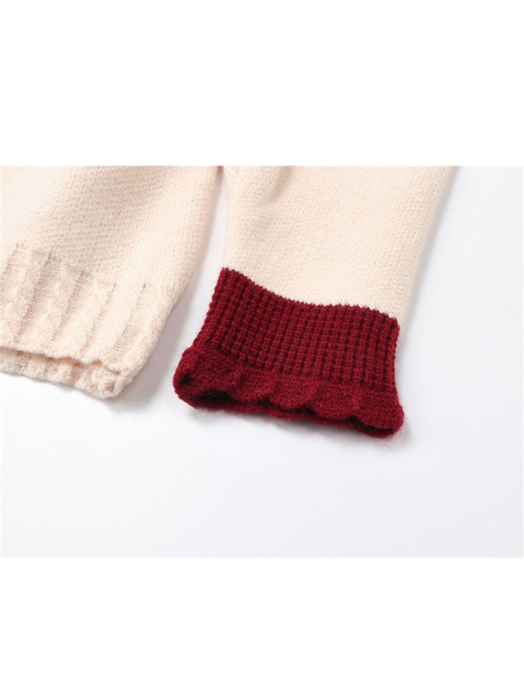Retro Peter Pan Heart Sweater