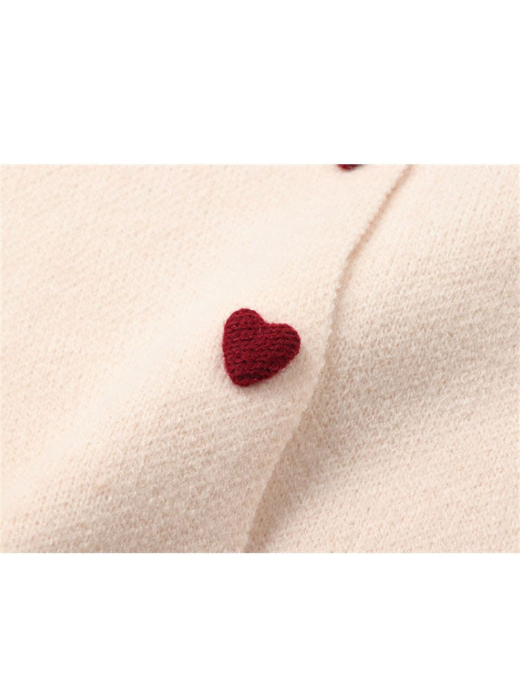 Retro Peter Pan Heart Sweater