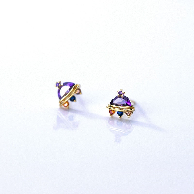 Alien Spaceship Stud Earrings