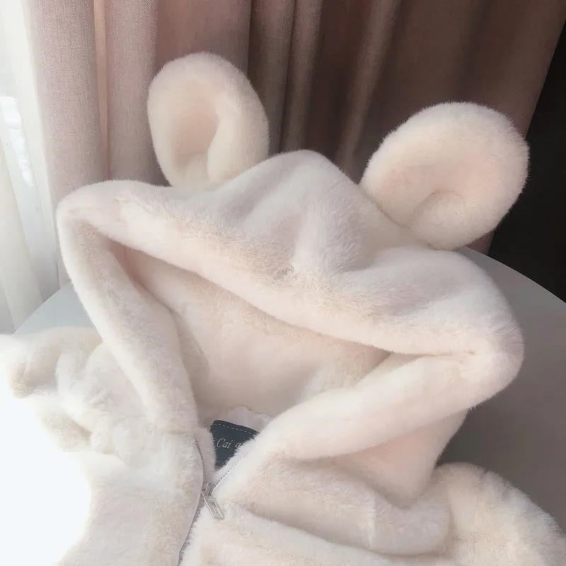 Fuzzy Bear Hoody