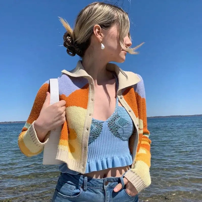 Sunset Cropped Cardigan