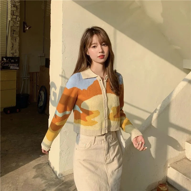 Sunset Cropped Cardigan