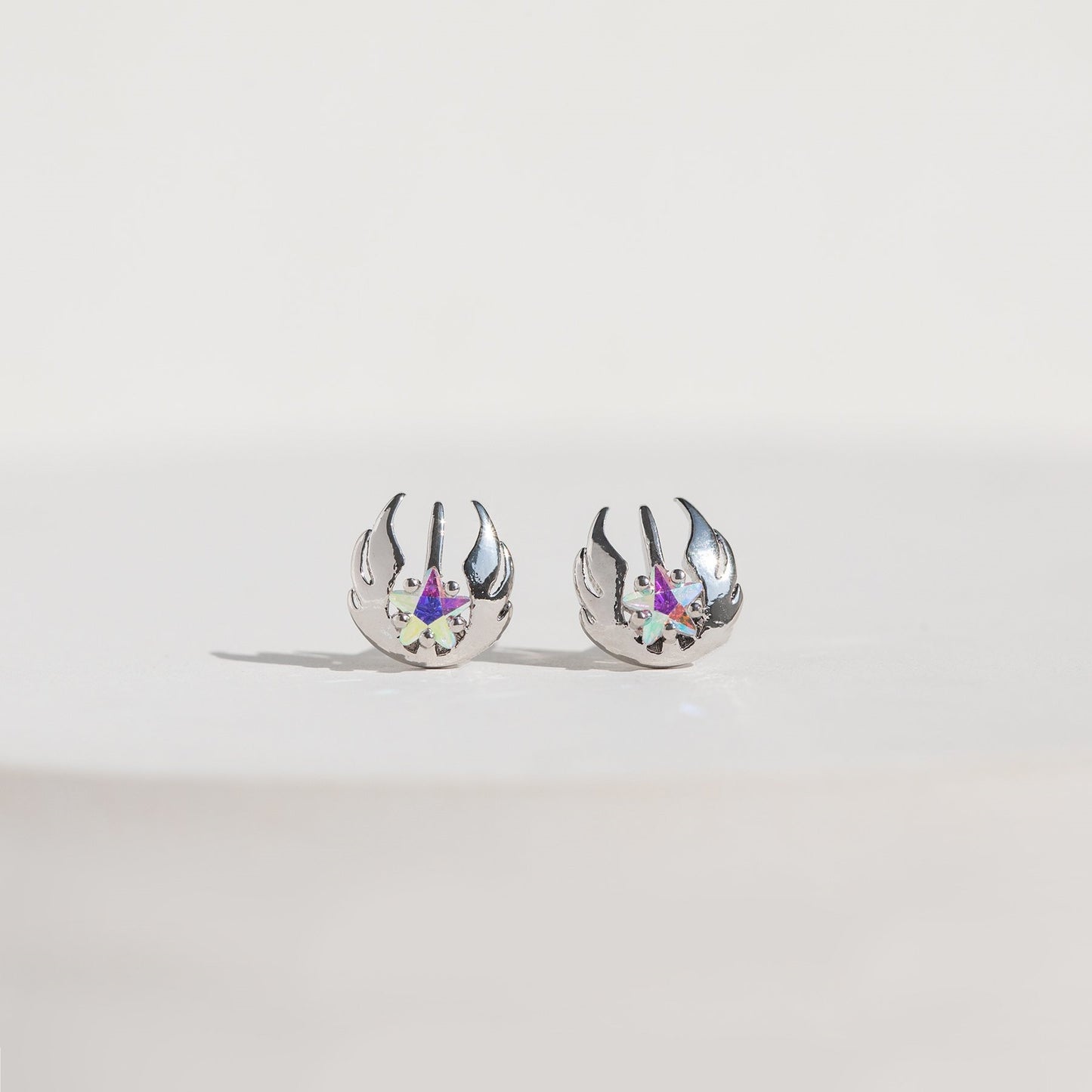 Star Shield Stud Earrings
