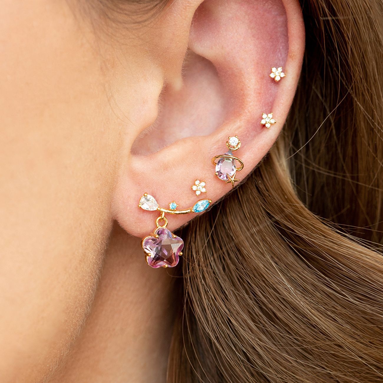 Star Guardian Stud Earrings