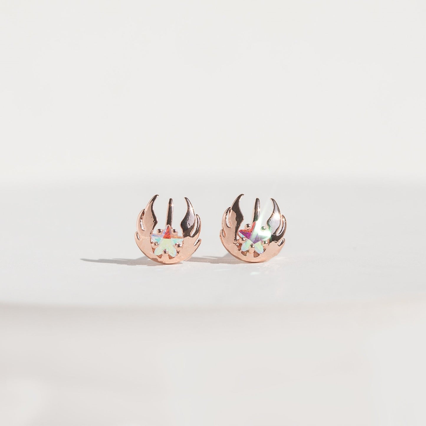 Star Shield Stud Earrings