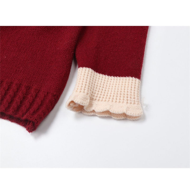 Retro Peter Pan Heart Sweater