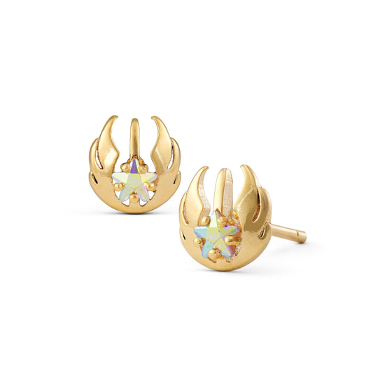 Star Shield Stud Earrings