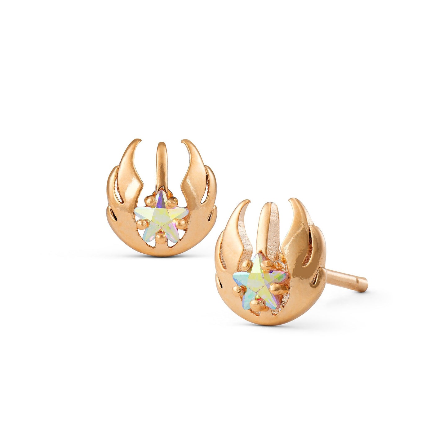 Star Shield Stud Earrings