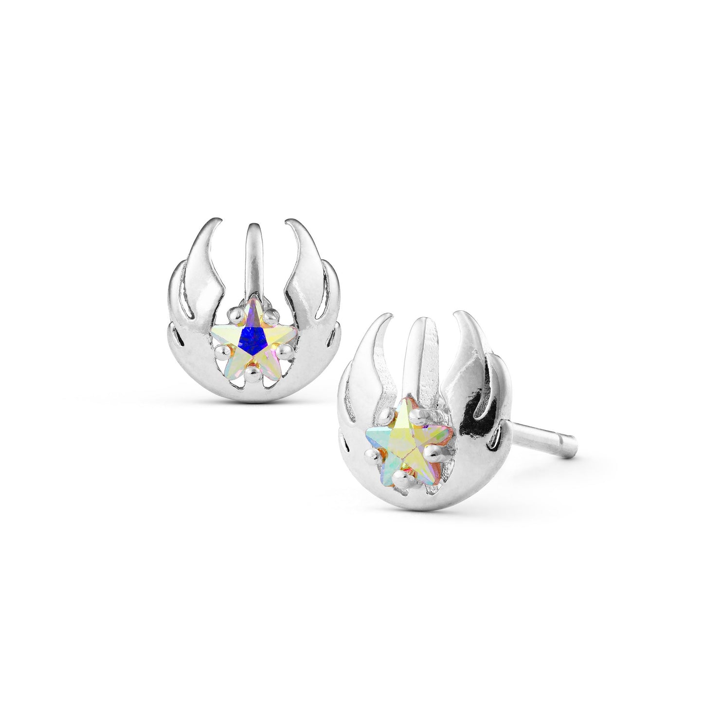 Star Shield Stud Earrings