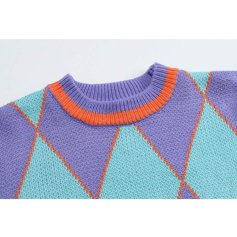 Alien Kitty Argyle Sweater