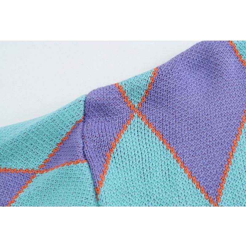 Alien Kitty Argyle Sweater