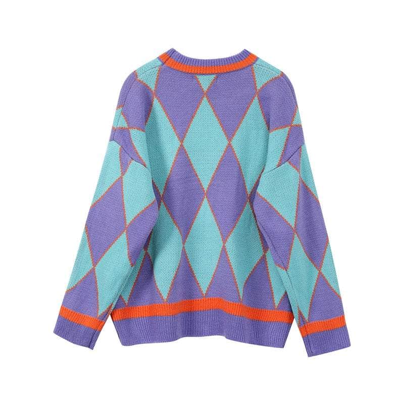 Alien Kitty Argyle Sweater