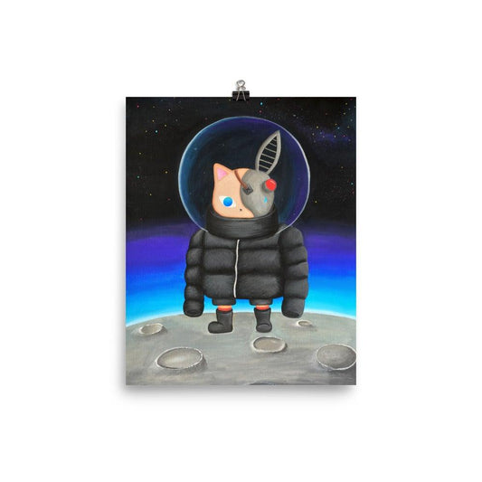 Deadass In Space Print 8x10 - meowdonnaart