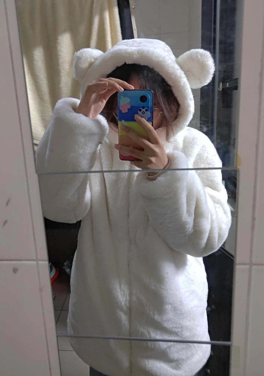 Fuzzy Bear Hoody
