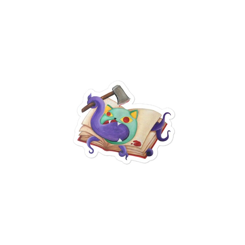 Mouth Of Madness Kitty Sticker - meowdonnaart