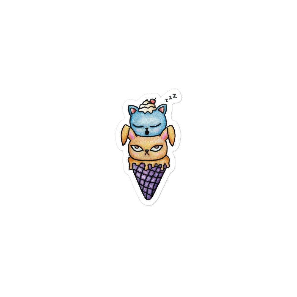 Ice Cream Sticker - meowdonnaart