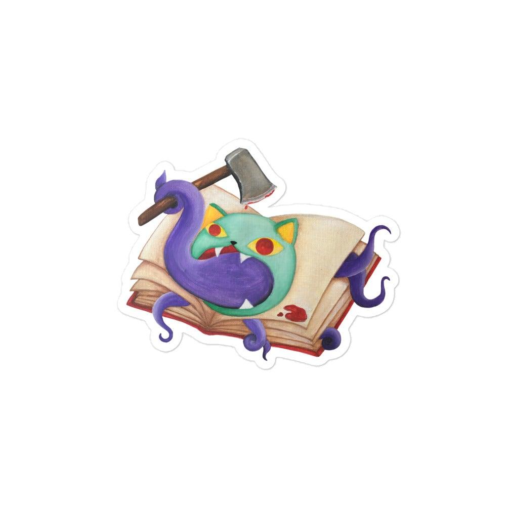 Mouth Of Madness Kitty Sticker - meowdonnaart