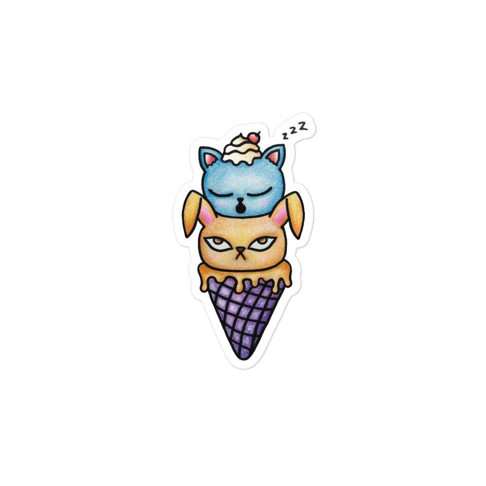 Ice Cream Sticker - meowdonnaart