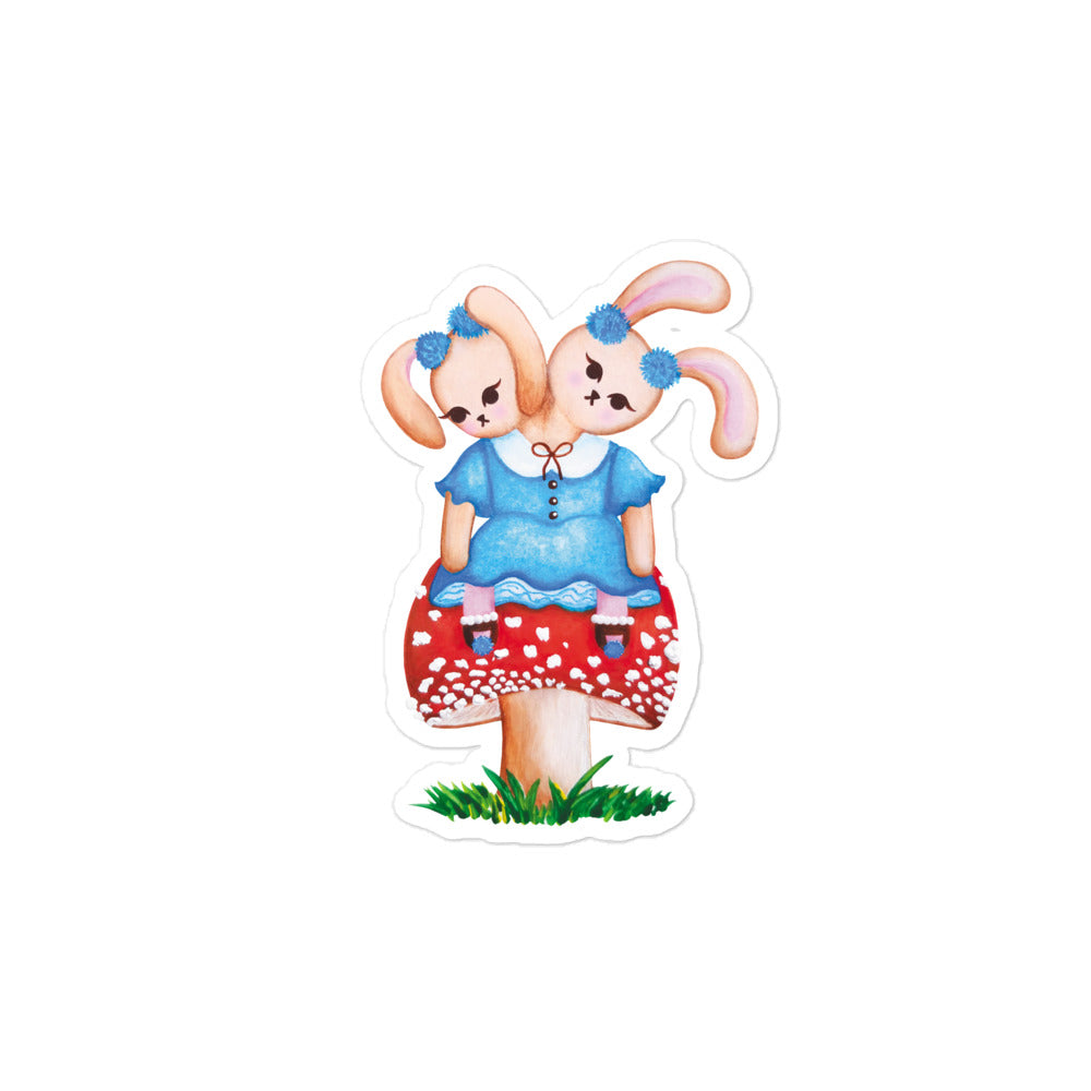 The Twins Bunny Sticker
