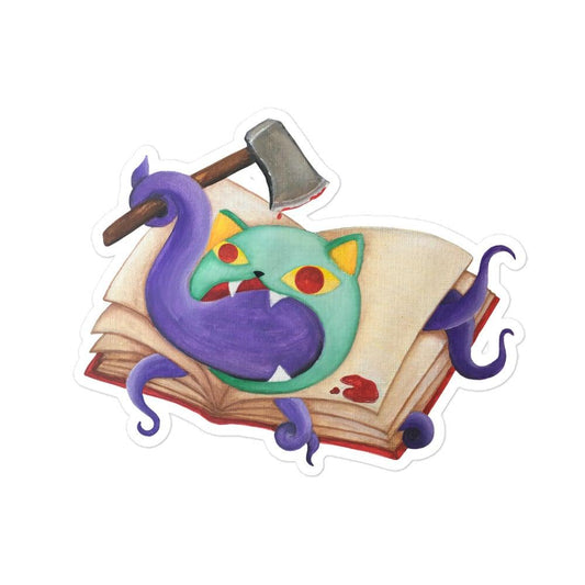 Mouth Of Madness Kitty Sticker - meowdonnaart