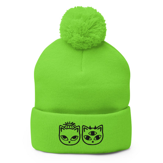 Meowdonna Pom-Pom Beanie