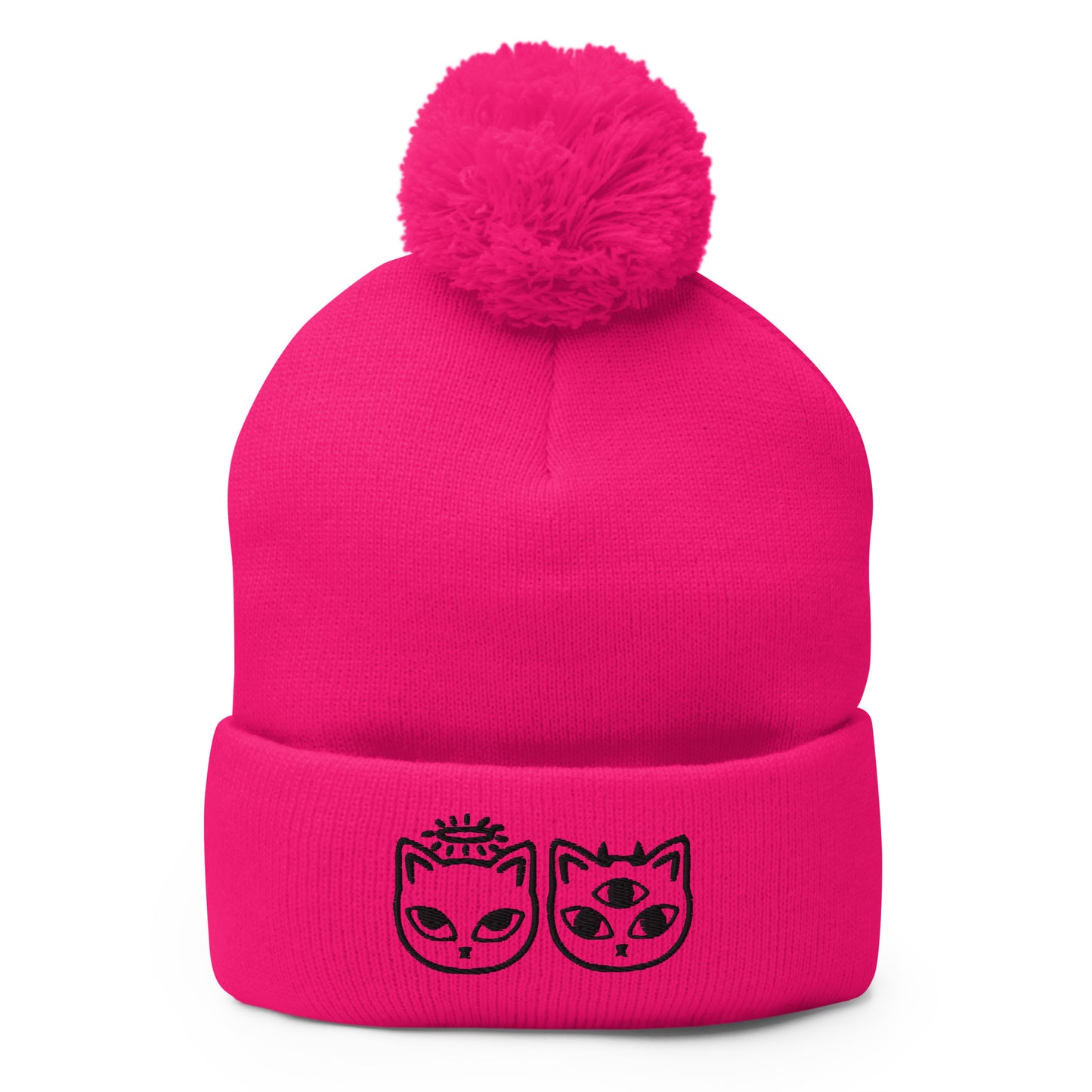 Meowdonna Pom-Pom Beanie