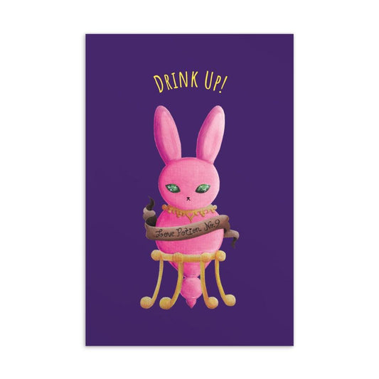 Drink Up! Standard Postcard - meowdonnaart
