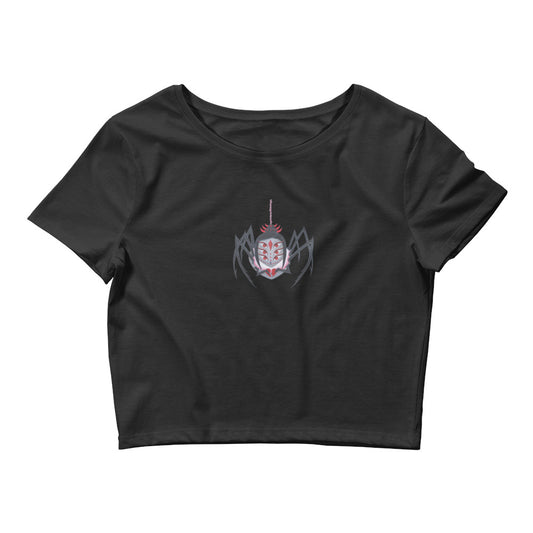 Black Widow Spider Crop Tee