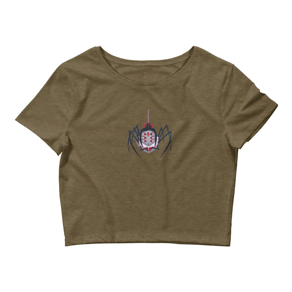 Black Widow Spider Crop Tee