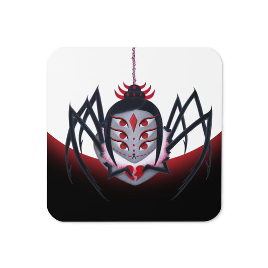Black Widow Cork-back Coaster
