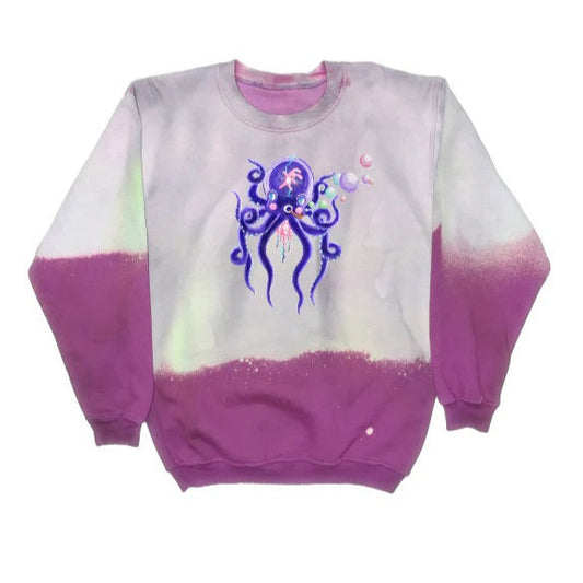 Octopod Tie-Dyed Unisex Sweatshirt