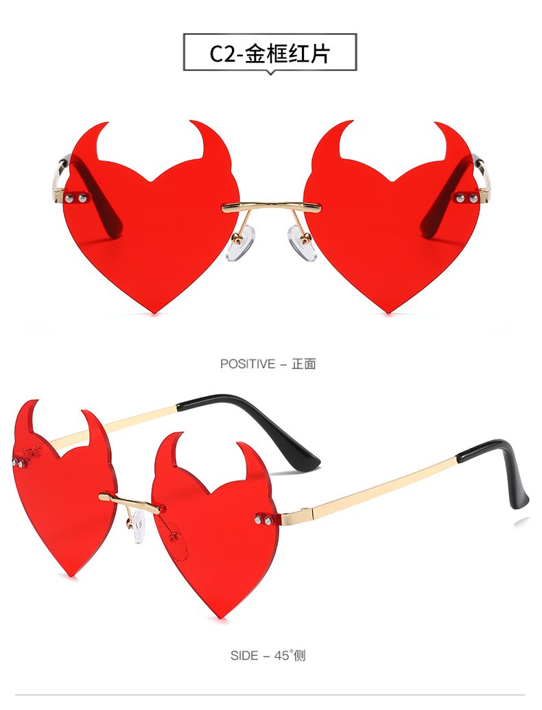 Dark Hearts Sunglasses