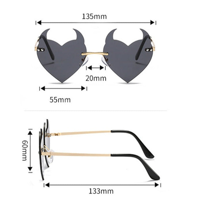 Dark Hearts Sunglasses