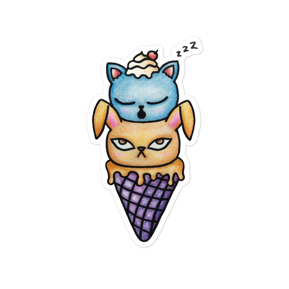 Ice Cream Sticker - meowdonnaart