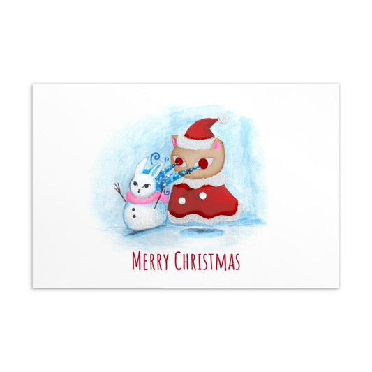Merry Christmas Postcard - meowdonnaart