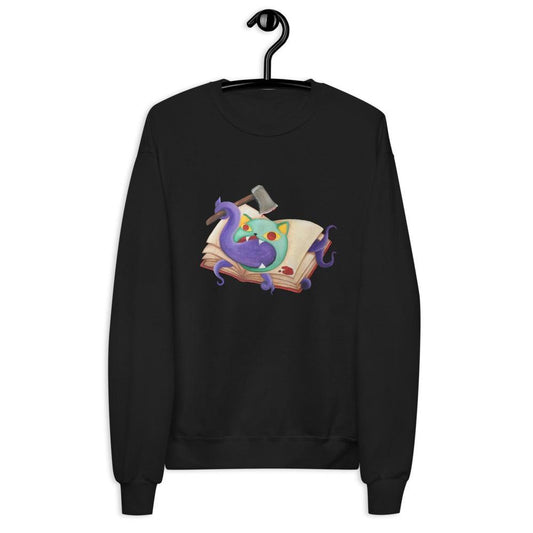 Unisex fleece sweatshirt - meowdonnaart