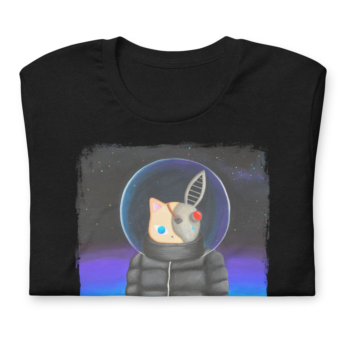 Bubble Coat Cat In Space T-Shirt